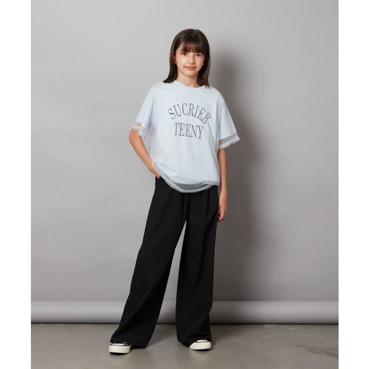 [120-130]チュールレイヤードTシャツ | a.v.v【KIDS】 | 詳細画像19 