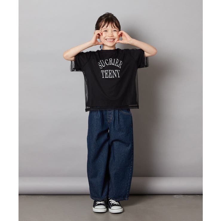 [120-130]チュールレイヤードTシャツ | a.v.v【KIDS】 | 詳細画像6 