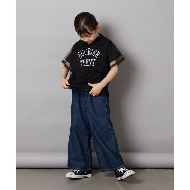 [120-130]チュールレイヤードTシャツ | a.v.v【KIDS】 | 詳細画像7 