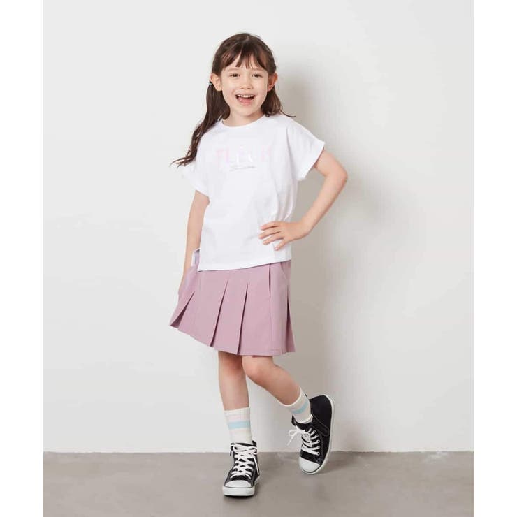 [100-130]オーロラスパンコールロゴTシャツ | a.v.v【KIDS】 | 詳細画像14 