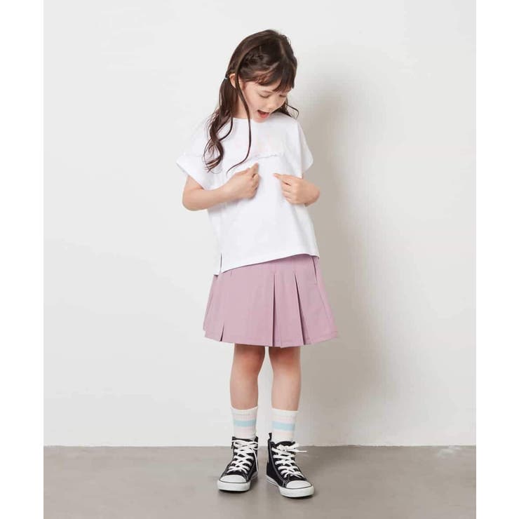 [100-130]オーロラスパンコールロゴTシャツ | a.v.v【KIDS】 | 詳細画像16 