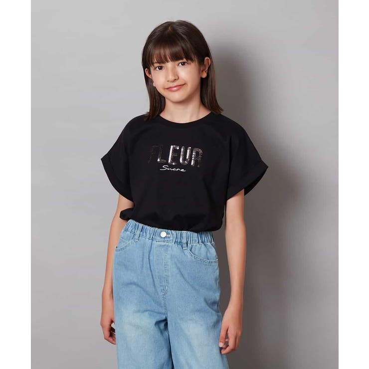 [100-130]オーロラスパンコールロゴTシャツ | a.v.v【KIDS】 | 詳細画像22 