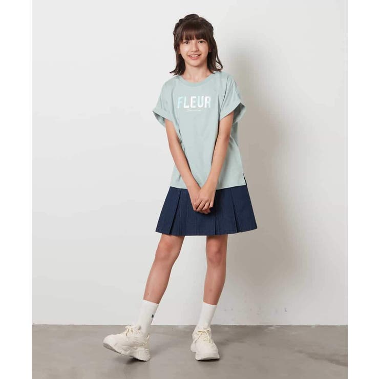 [100-130]オーロラスパンコールロゴTシャツ | a.v.v【KIDS】 | 詳細画像5 