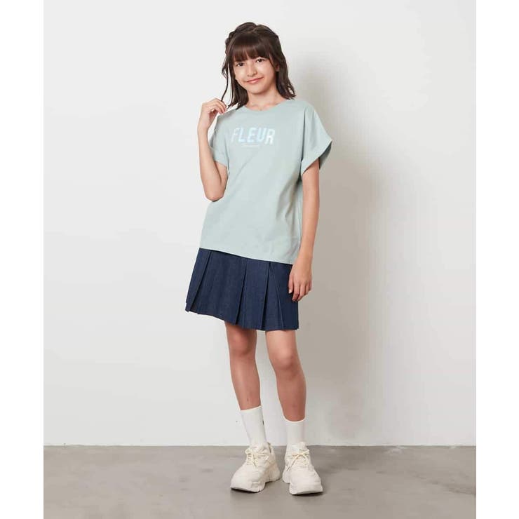 [100-130]オーロラスパンコールロゴTシャツ | a.v.v【KIDS】 | 詳細画像7 