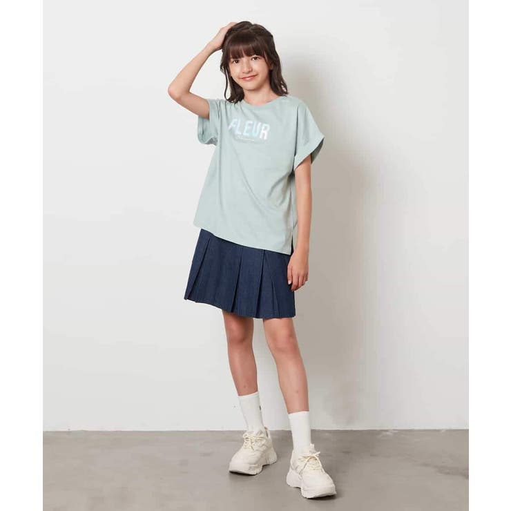 [100-130]オーロラスパンコールロゴTシャツ | a.v.v【KIDS】 | 詳細画像8 