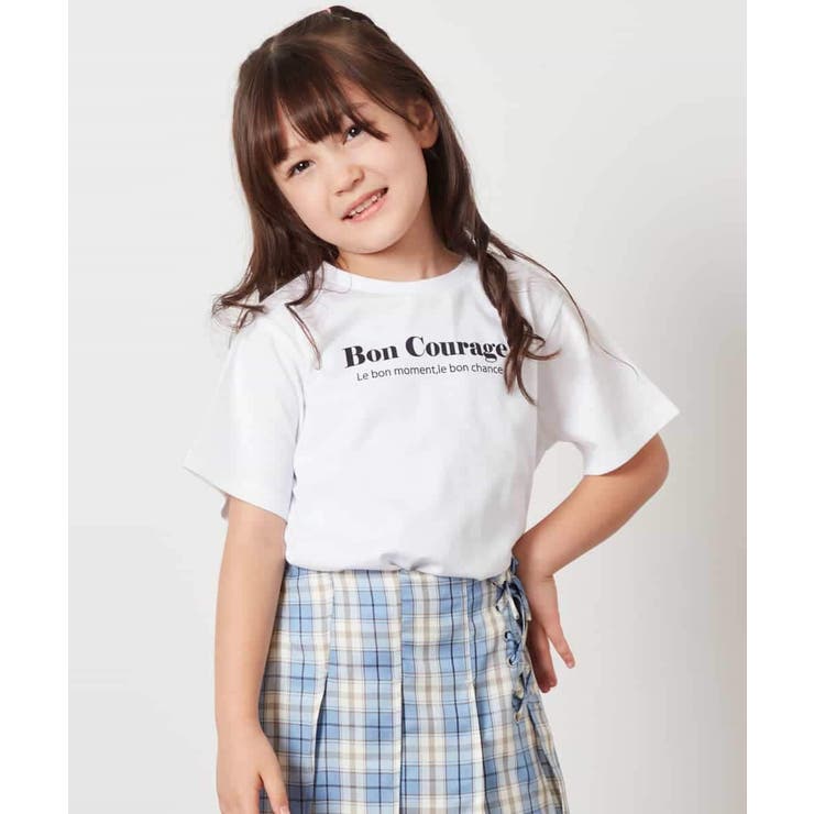 ホワイト | 【接触冷感】[100-130]ロゴアソートTシャツ | a.v.v【KIDS】