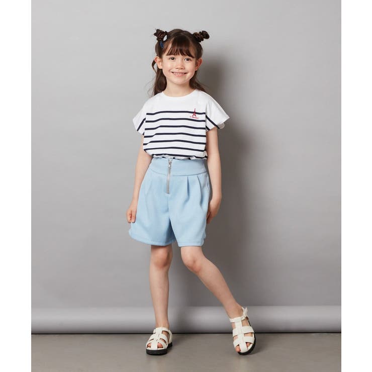 【接触冷感/綿100％】[110-130]ボーダーTシャツ | a.v.v【KIDS】 | 詳細画像14 