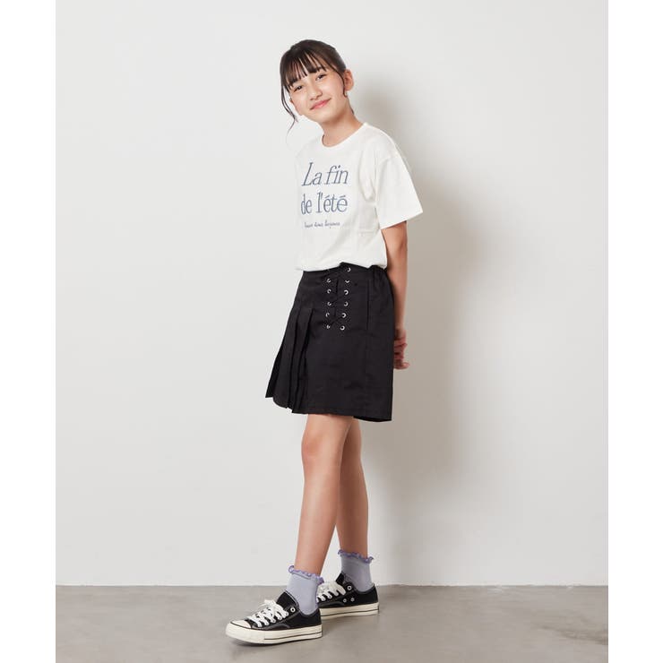 [140-150]【接触冷感】ロゴ刺繍ゆるTシャツ | a.v.v【KIDS】 | 詳細画像13 