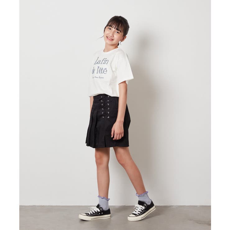 [140-150]【接触冷感】ロゴ刺繍ゆるTシャツ | a.v.v【KIDS】 | 詳細画像14 