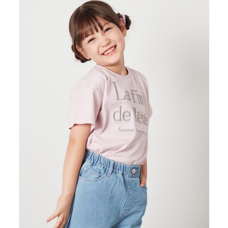 [140-150]【接触冷感】ロゴ刺繍ゆるTシャツ | a.v.v【KIDS】 | 詳細画像20 