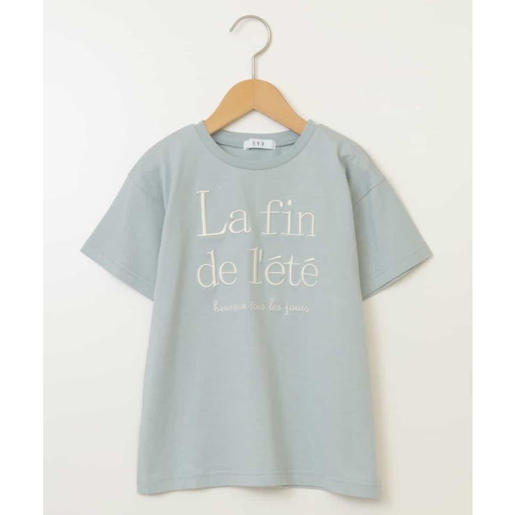[140-150]【接触冷感】ロゴ刺繍ゆるTシャツ | a.v.v【KIDS】 | 詳細画像3 