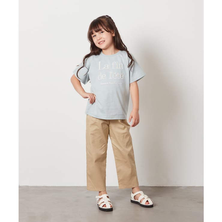 [140-150]【接触冷感】ロゴ刺繍ゆるTシャツ | a.v.v【KIDS】 | 詳細画像31 