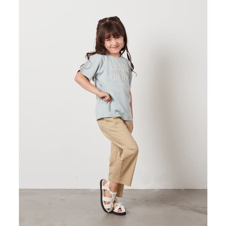 [140-150]【接触冷感】ロゴ刺繍ゆるTシャツ | a.v.v【KIDS】 | 詳細画像33 