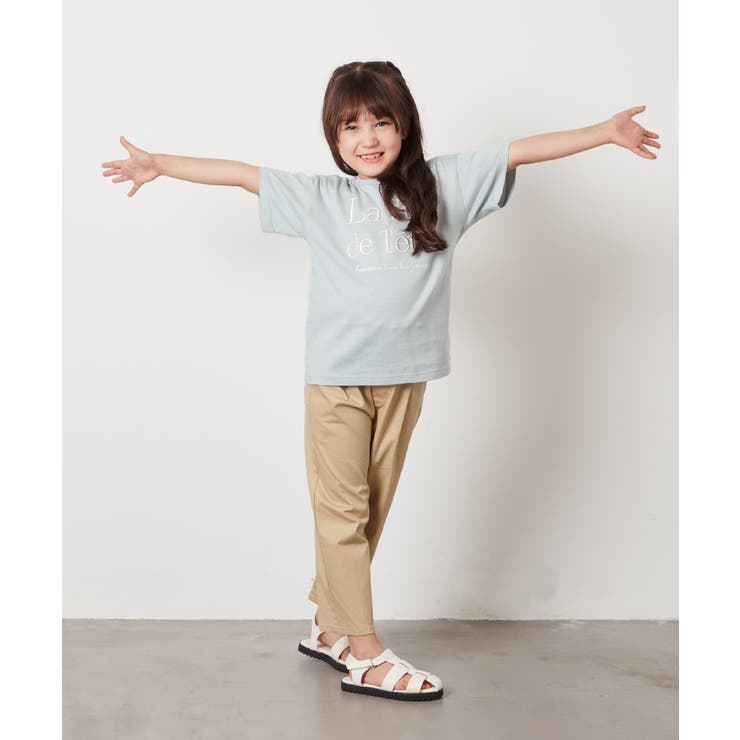 [140-150]【接触冷感】ロゴ刺繍ゆるTシャツ | a.v.v【KIDS】 | 詳細画像34 
