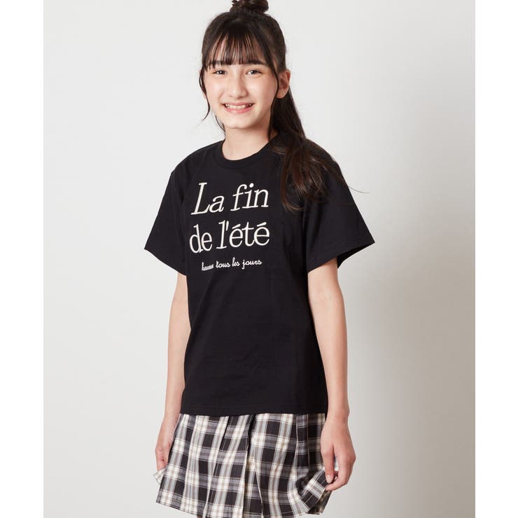 [140-150]【接触冷感】ロゴ刺繍ゆるTシャツ | a.v.v【KIDS】 | 詳細画像37 