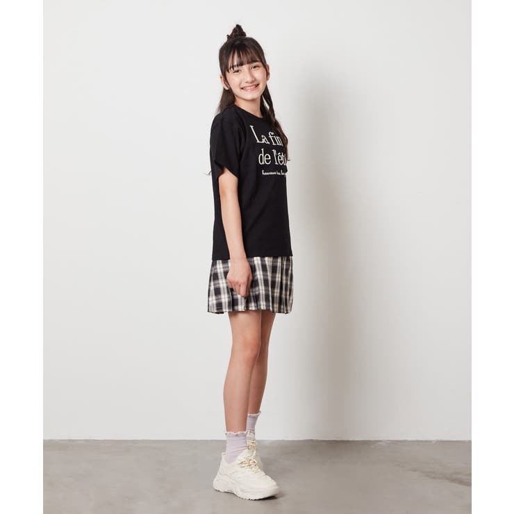 [140-150]【接触冷感】ロゴ刺繍ゆるTシャツ | a.v.v【KIDS】 | 詳細画像41 