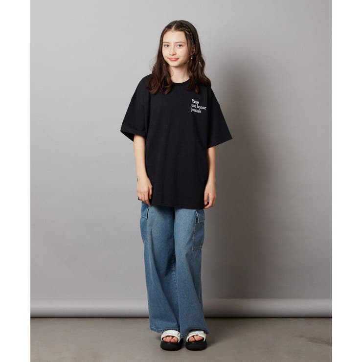 【ジュニア】[160]スプレーアート風オーバーＴシャツ | a.v.v【KIDS】 | 詳細画像13 