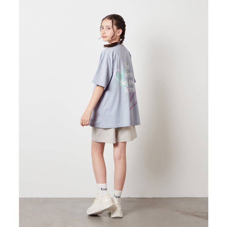 【ジュニア】[160]スプレーアート風オーバーＴシャツ | a.v.v【KIDS】 | 詳細画像29 