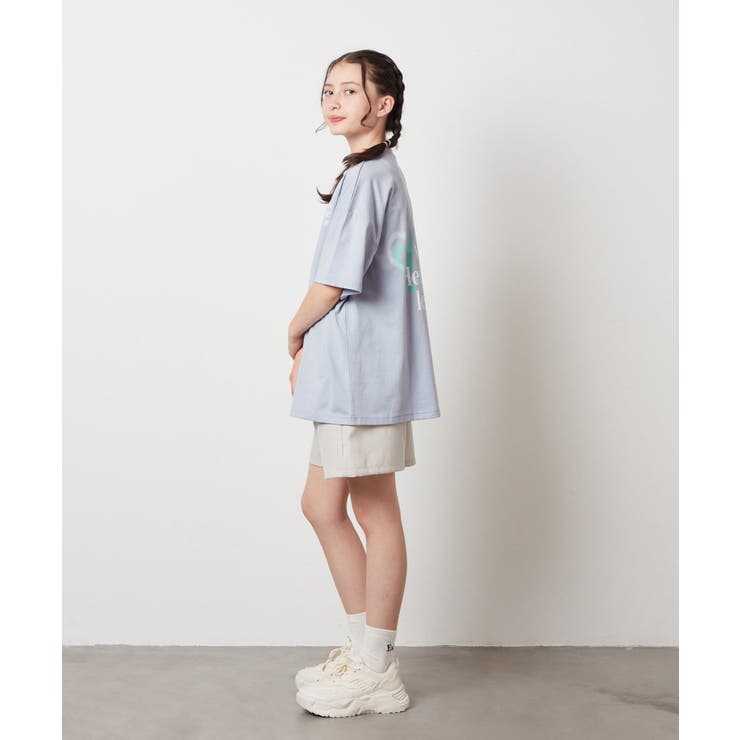 【ジュニア】[160]スプレーアート風オーバーＴシャツ | a.v.v【KIDS】 | 詳細画像30 