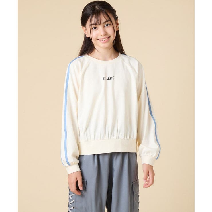 [130-160]配色ラインロンＴ | a.v.v【KIDS】 | 詳細画像3 