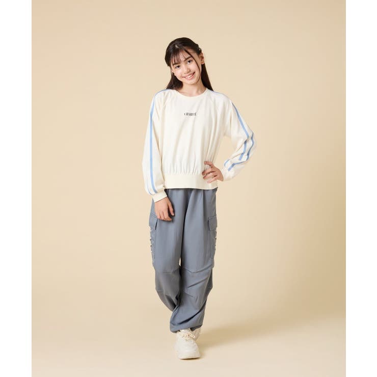 [130-160]配色ラインロンＴ | a.v.v【KIDS】 | 詳細画像5 