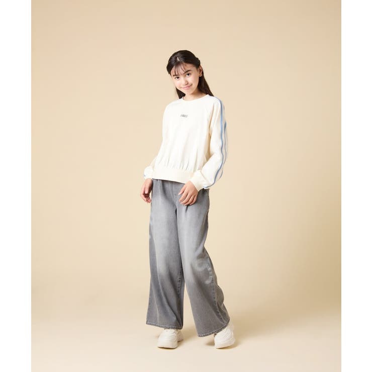 [130-160]配色ラインロンＴ | a.v.v【KIDS】 | 詳細画像9 