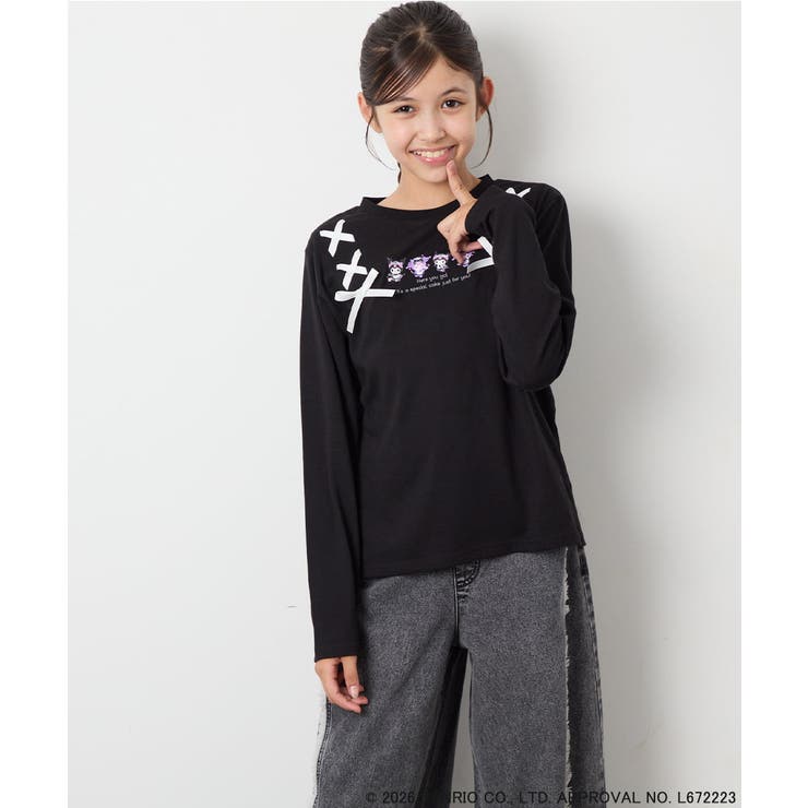 [110-150]【サンリオ/数量限定】クロミレースアップTシャツ | a.v.v【KIDS】 | 詳細画像16 