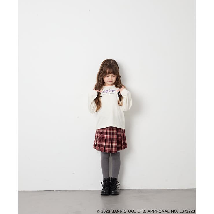 [110-150]【サンリオ/数量限定】クロミレースアップTシャツ | a.v.v【KIDS】 | 詳細画像5 