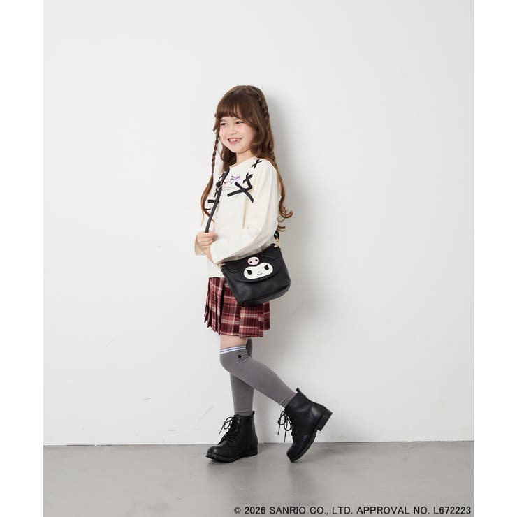 [110-150]【サンリオ/数量限定】クロミレースアップTシャツ | a.v.v【KIDS】 | 詳細画像6 