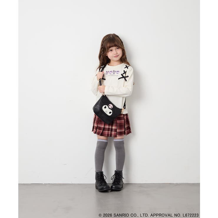 [110-150]【サンリオ/数量限定】クロミレースアップTシャツ | a.v.v【KIDS】 | 詳細画像7 