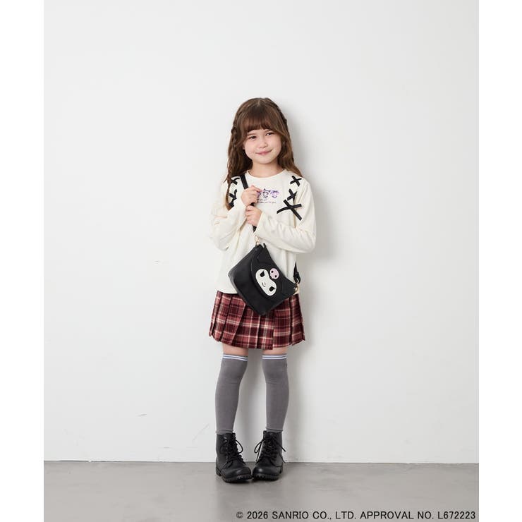 [110-150]【サンリオ/数量限定】クロミレースアップTシャツ | a.v.v【KIDS】 | 詳細画像8 