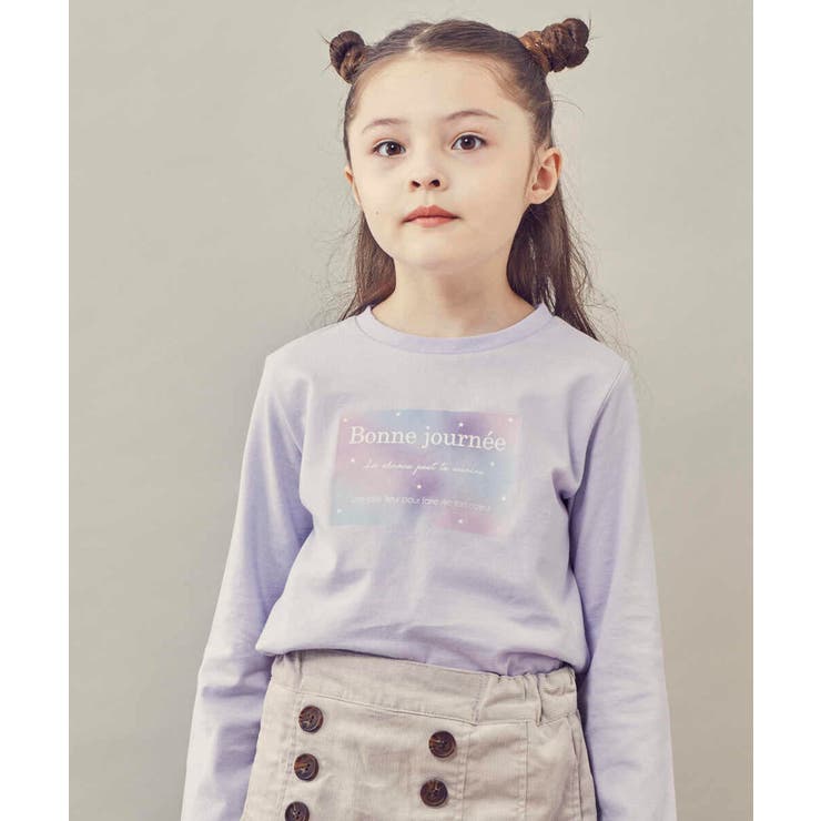 [100-130]ロゴアソート長袖Tシャツ[品番：ITKW0005999]｜a.v.v【KIDS】（アーヴェヴェ）のキッズファッション通販｜SHOPLIST（ショップリスト）