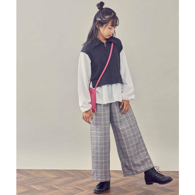 [140-150]ハーフジップ ドッキングトップス | a.v.v【KIDS】 | 詳細画像13 