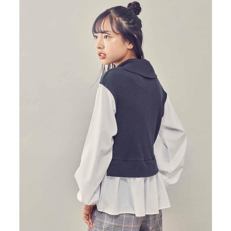 [140-150]ハーフジップ ドッキングトップス | a.v.v【KIDS】 | 詳細画像16 