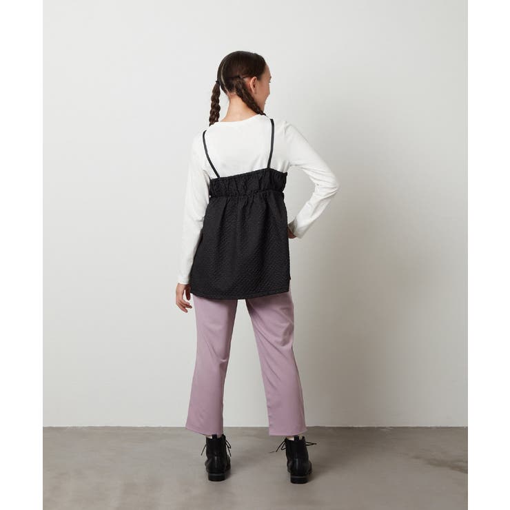 [100-130]【セットアップ対応】フクレキャミドッキングカットソー | a.v.v【KIDS】 | 詳細画像10 