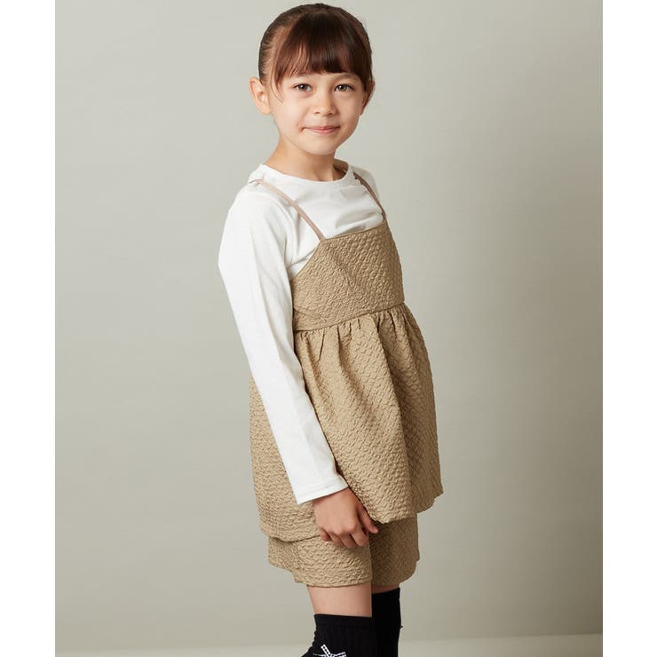 [100-130]【セットアップ対応】フクレキャミドッキングカットソー | a.v.v【KIDS】 | 詳細画像12 