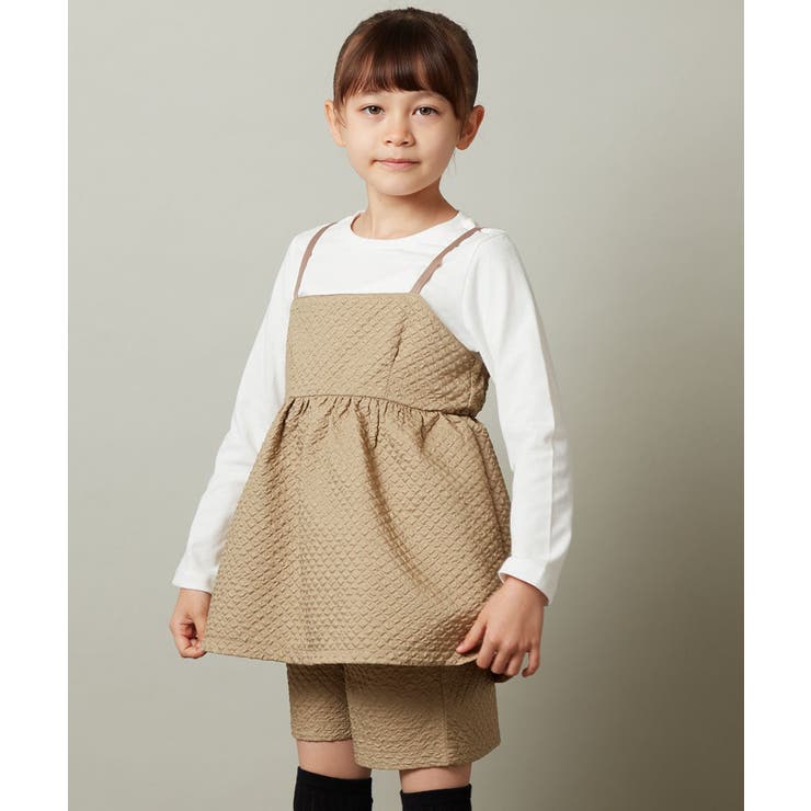 [100-130]【セットアップ対応】フクレキャミドッキングカットソー | a.v.v【KIDS】 | 詳細画像14 