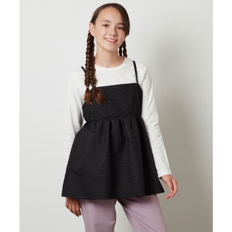 [100-130]【セットアップ対応】フクレキャミドッキングカットソー | a.v.v【KIDS】 | 詳細画像2 