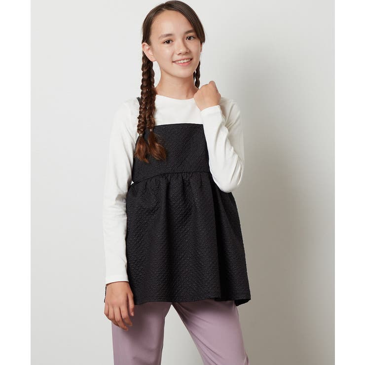 [100-130]【セットアップ対応】フクレキャミドッキングカットソー | a.v.v【KIDS】 | 詳細画像5 