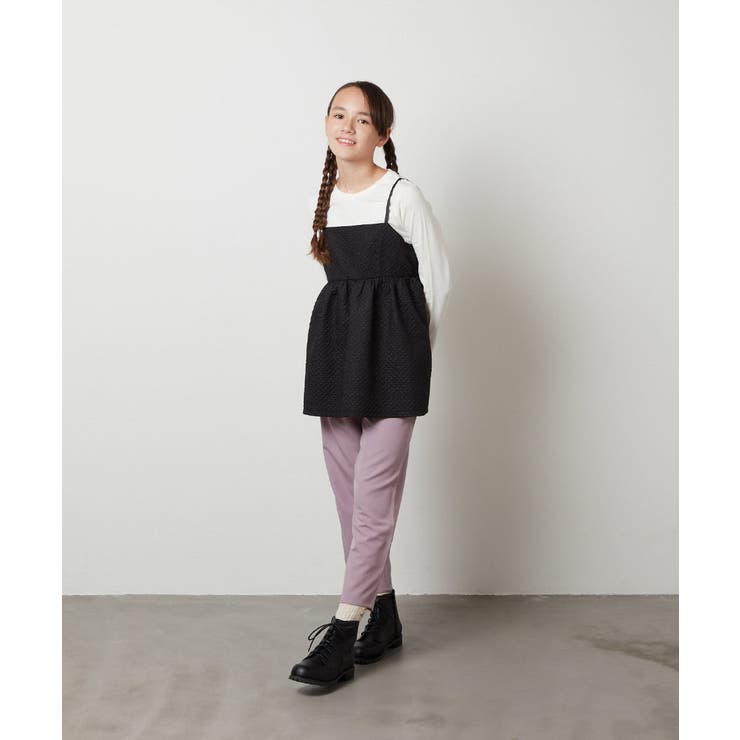 [100-130]【セットアップ対応】フクレキャミドッキングカットソー | a.v.v【KIDS】 | 詳細画像9 