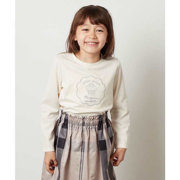 [100-130]カップケーキ刺繍ロンＴ | a.v.v【KIDS】 | 詳細画像4 