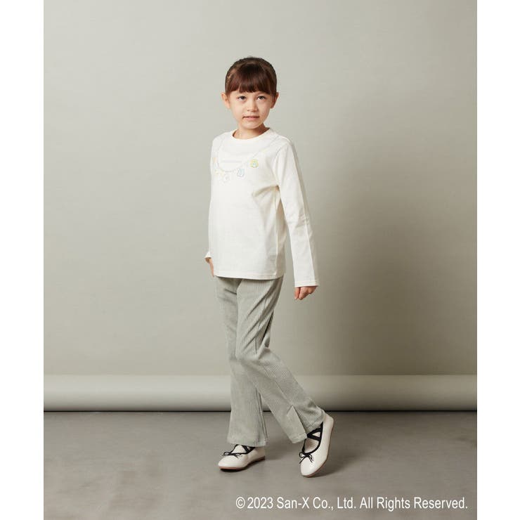 100-140]【すみっコぐらし】ネックレス風長袖Tシャツ[品番
