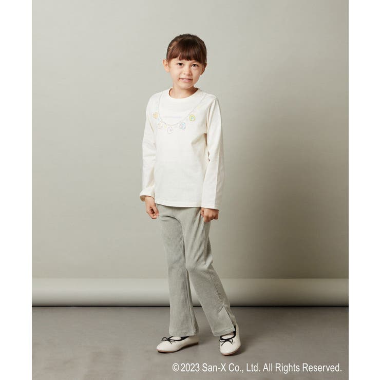 100-140]【すみっコぐらし】ネックレス風長袖Tシャツ[品番
