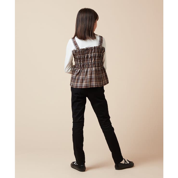 [100-130]シャーリングビスチェドッキングトップス | a.v.v【KIDS】 | 詳細画像17 