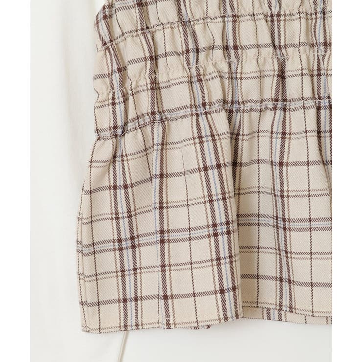 [100-130]シャーリングビスチェドッキングトップス | a.v.v【KIDS】 | 詳細画像21 