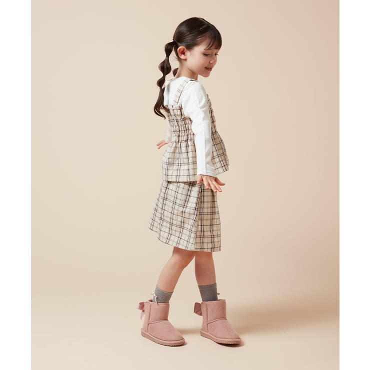 [100-130]シャーリングビスチェドッキングトップス | a.v.v【KIDS】 | 詳細画像7 