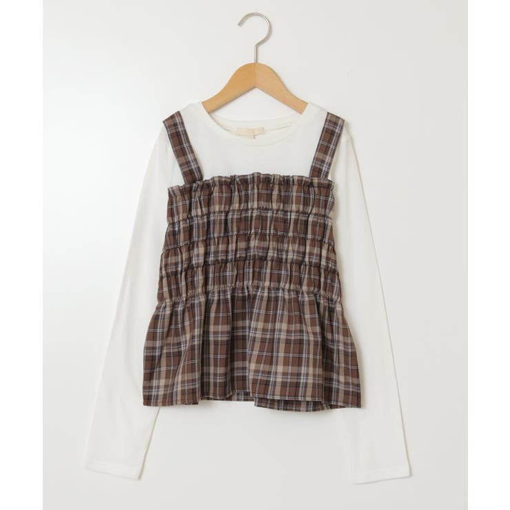 [100-160]シャーリングビスチェドッキングトップス | a.v.v【KIDS】 | 詳細画像23 