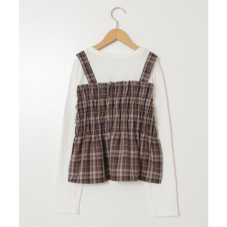 [100-160]シャーリングビスチェドッキングトップス | a.v.v【KIDS】 | 詳細画像24 