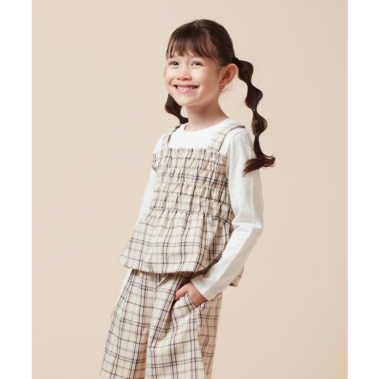 [100-160]シャーリングビスチェドッキングトップス | a.v.v【KIDS】 | 詳細画像7 