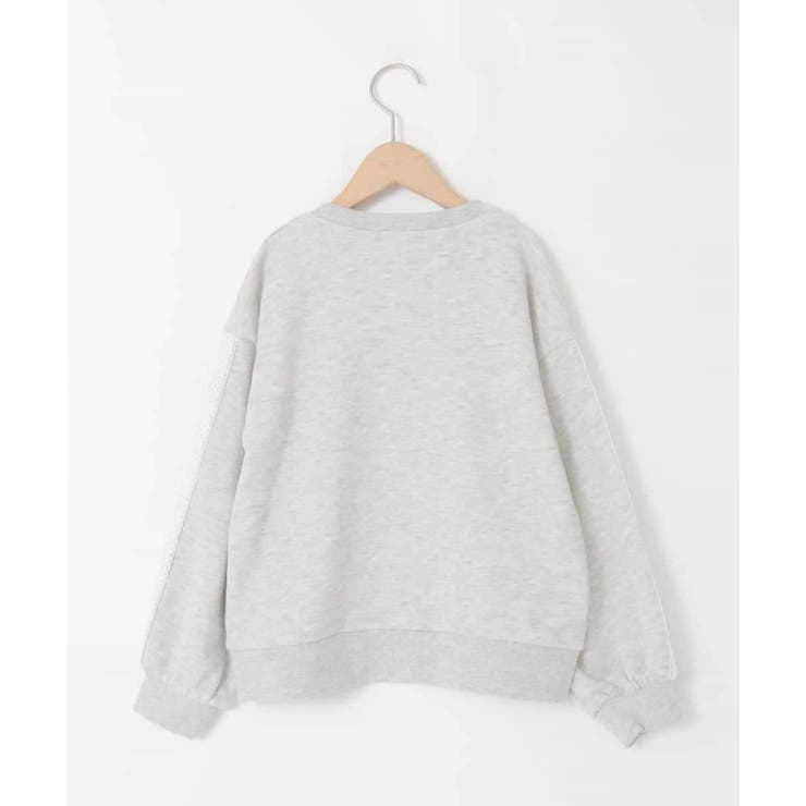 [130 160]【袖デザイン プリントロゴ＋パール調デザイン | a.v.v【KIDS】 | 詳細画像22 